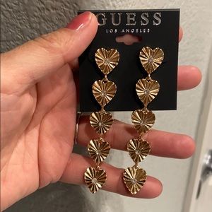Guess heart earrings